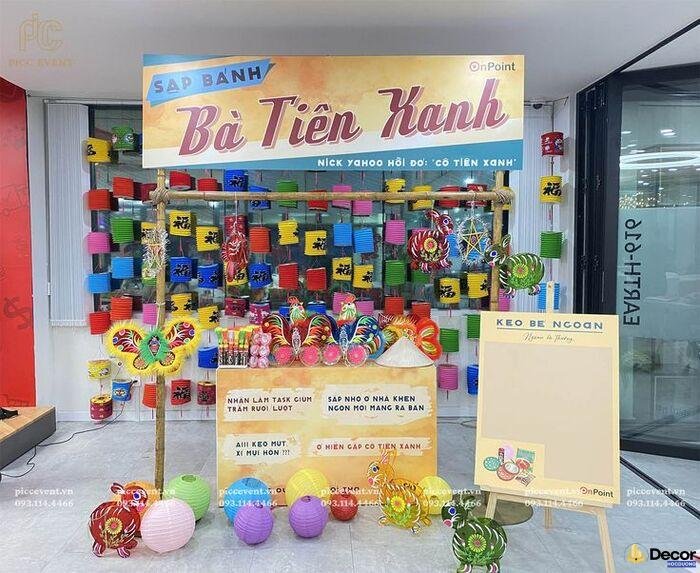 hình ảnh trang trí gian hàng tết xinh nhất