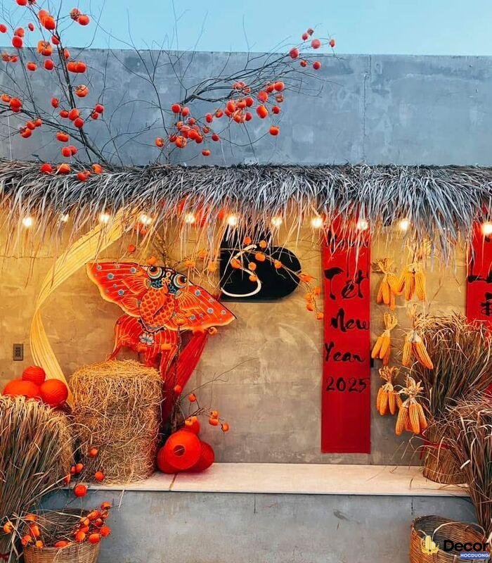 hình ảnh trang trí tiểu cảnh tết xưa siêu đẹp