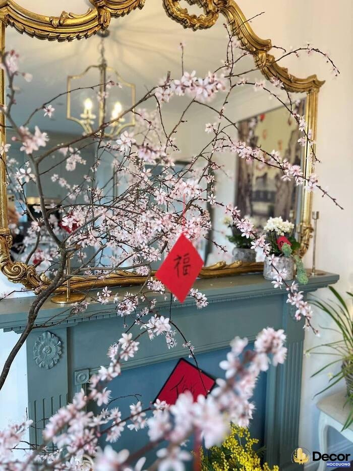 hình ảnh trang trí tiểu cảnh tết xưa