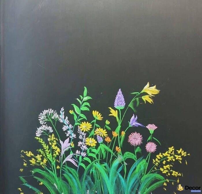 hình ảnh vẽ hoa trang trí bảng đơn giản siêu đẹp