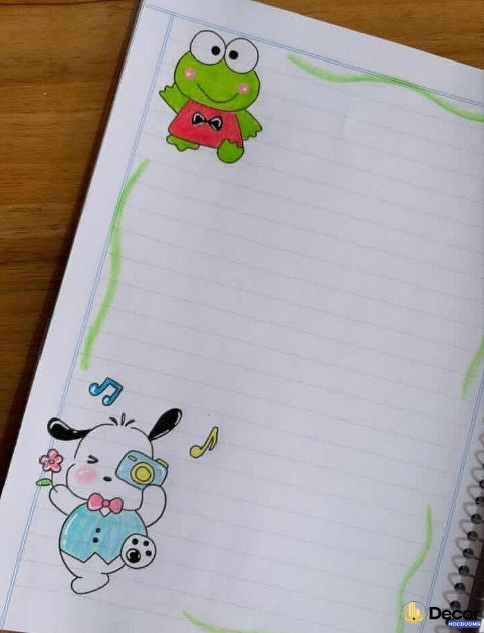 hình ảnh vẽ khung trang trí cute đáng yêu