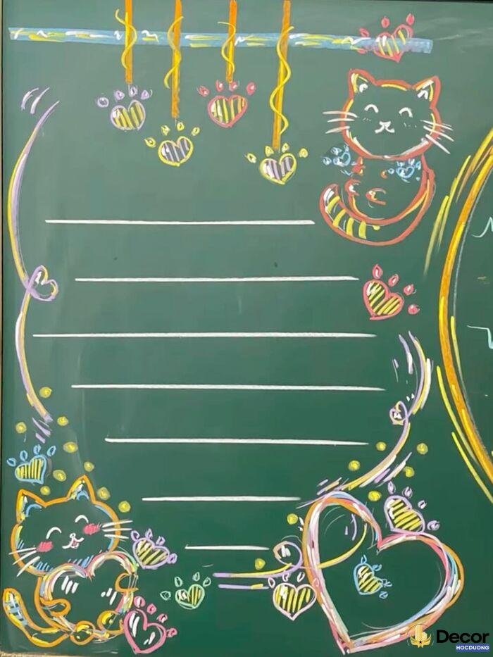 hình ảnh vẽ trang trí bảng siêu đẹp