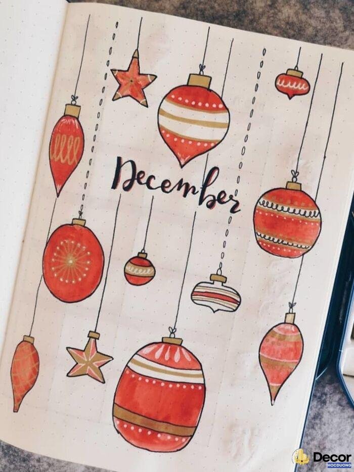 hình ảnh vẽ trang trí noel nghệ nhất