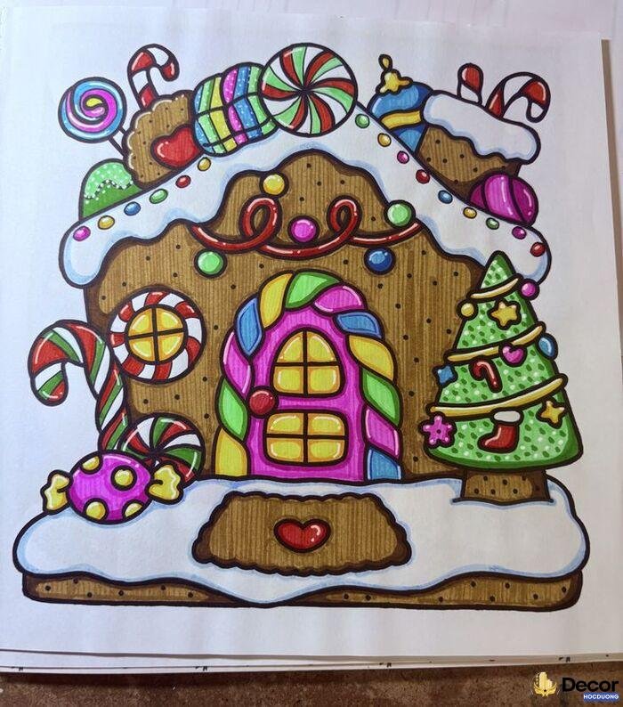 hình ảnh vẽ trang trí noel