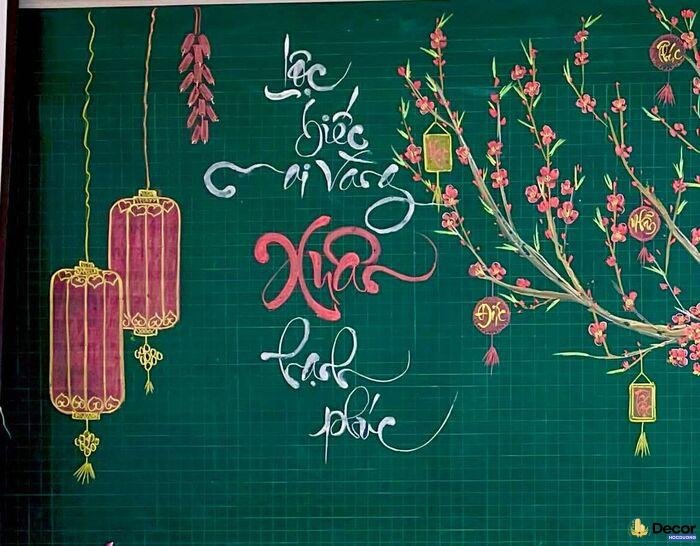 hình ảnh vẽ trang trí tết nghệ nhất