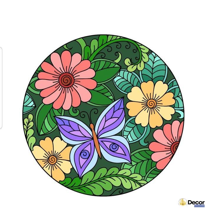 hình ảnh vẽ trang trí vòng tròn đẹp