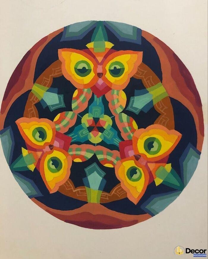 hình ảnh vẽ trang trí vòng tròn xinh