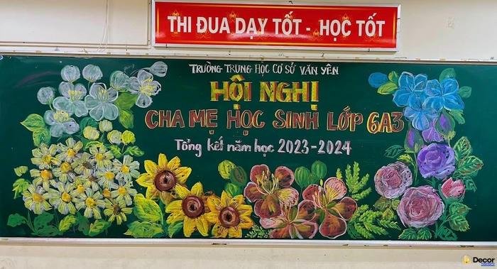 hình trang trí bảng họp phụ huynh cuối năm