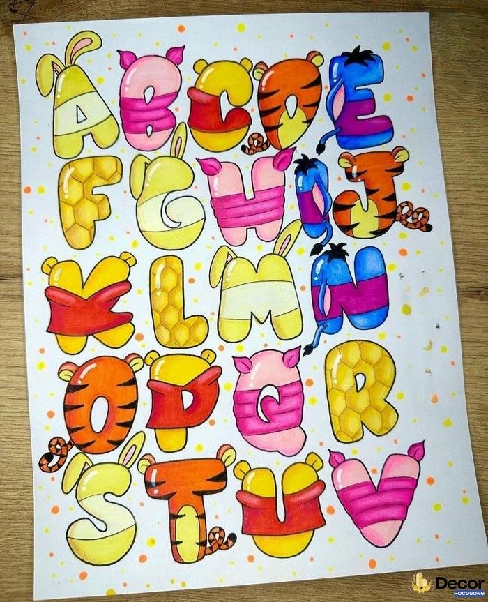hinh trang trí chữ cái