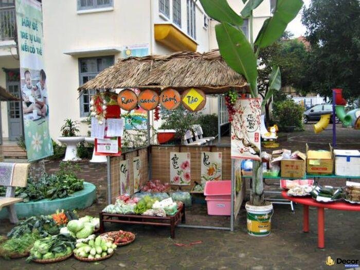 hình trang trí gian hàng tết hot