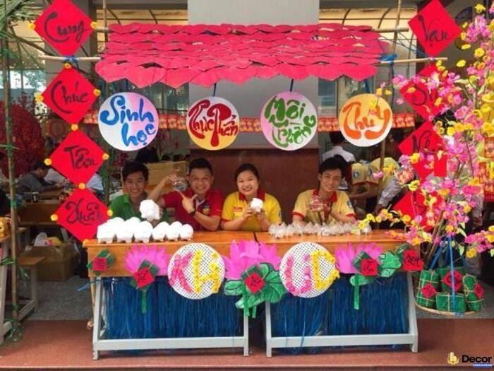 hình trang trí gian hàng tết