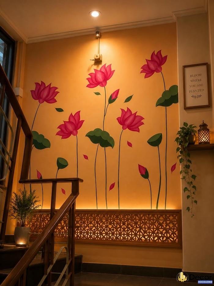 hình trang trí không gian sống