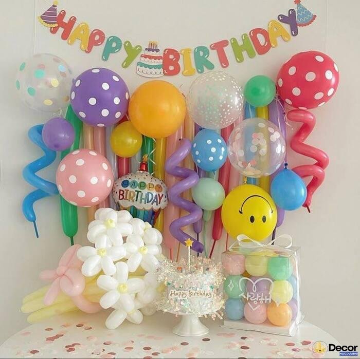 hình trang trí sinh nhật đơn giản siêu đẹp