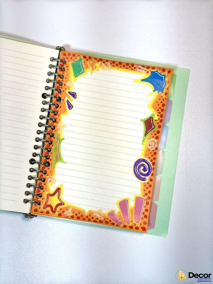 hình vẽ hoa trang trí góc giấy a4 cực đẹp