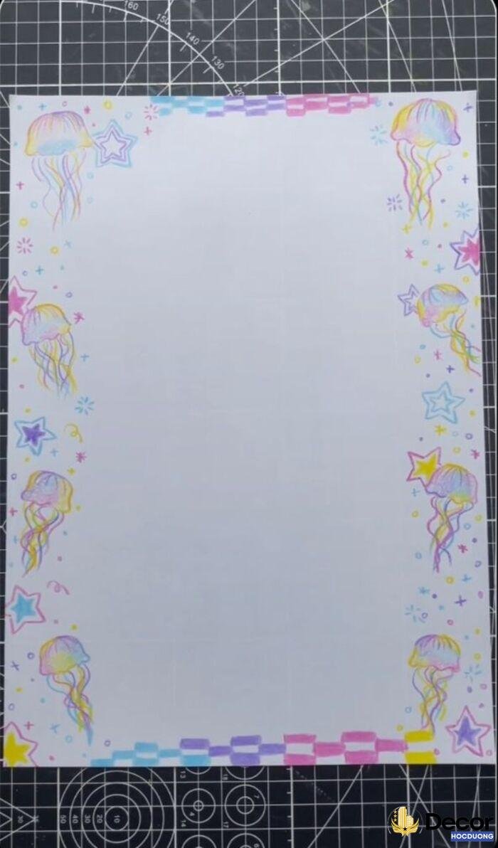 hình vẽ hoa trang trí góc giấy a4 nghệ thuật