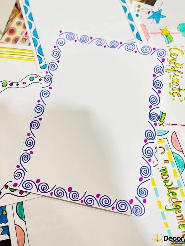 hình vẽ khung trang trí cực đẹp