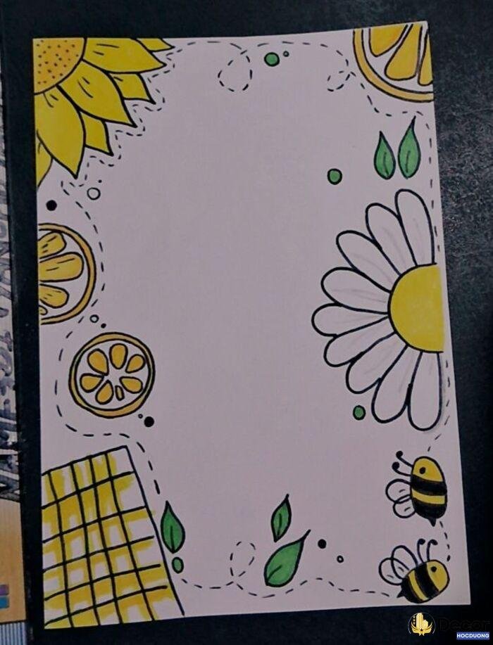 hình vẽ khung trang trí nghệ nhất