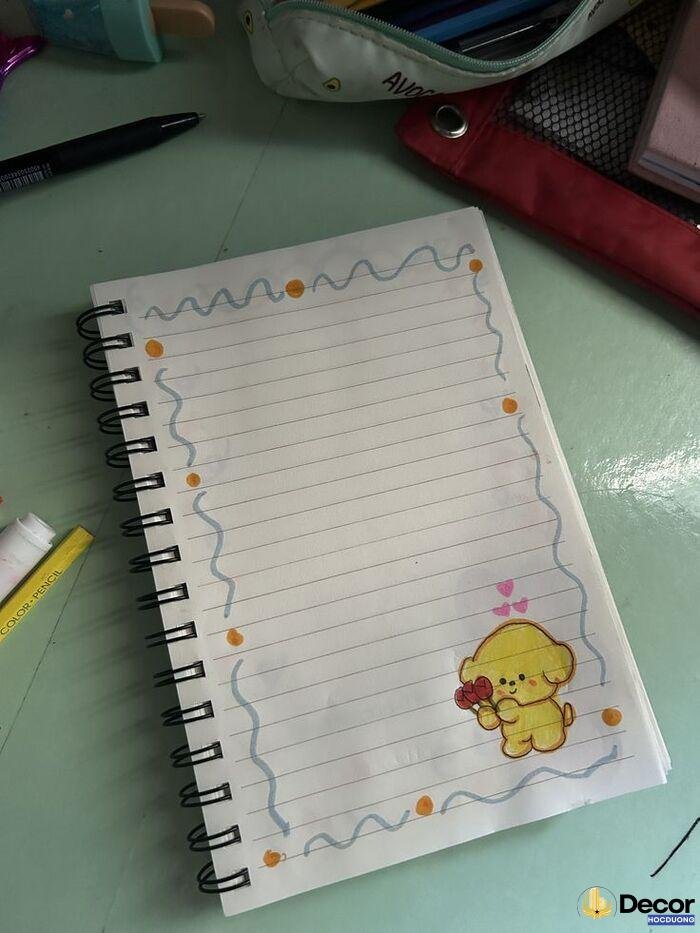 hình vẽ trang trí cute đơn giản siêu xinh