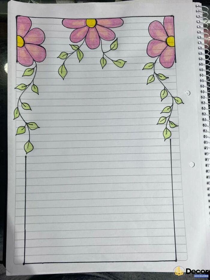 hình vẽ trang trí sổ tay đơn giản cực nghệ