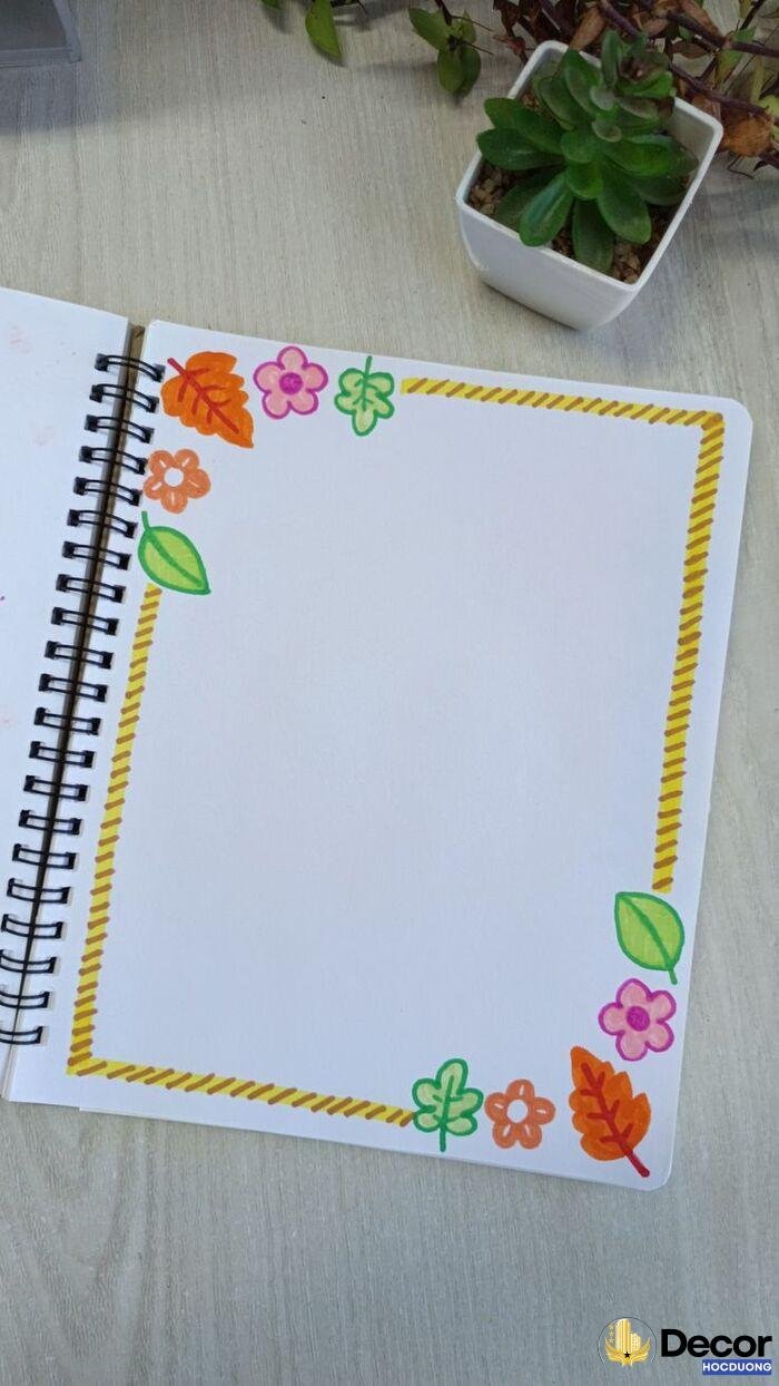 hình vẽ trang trí sổ tay đơn giản siêu ddepj