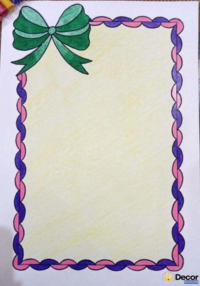 hình vẽ trang trí viền giấy a4 đẹp