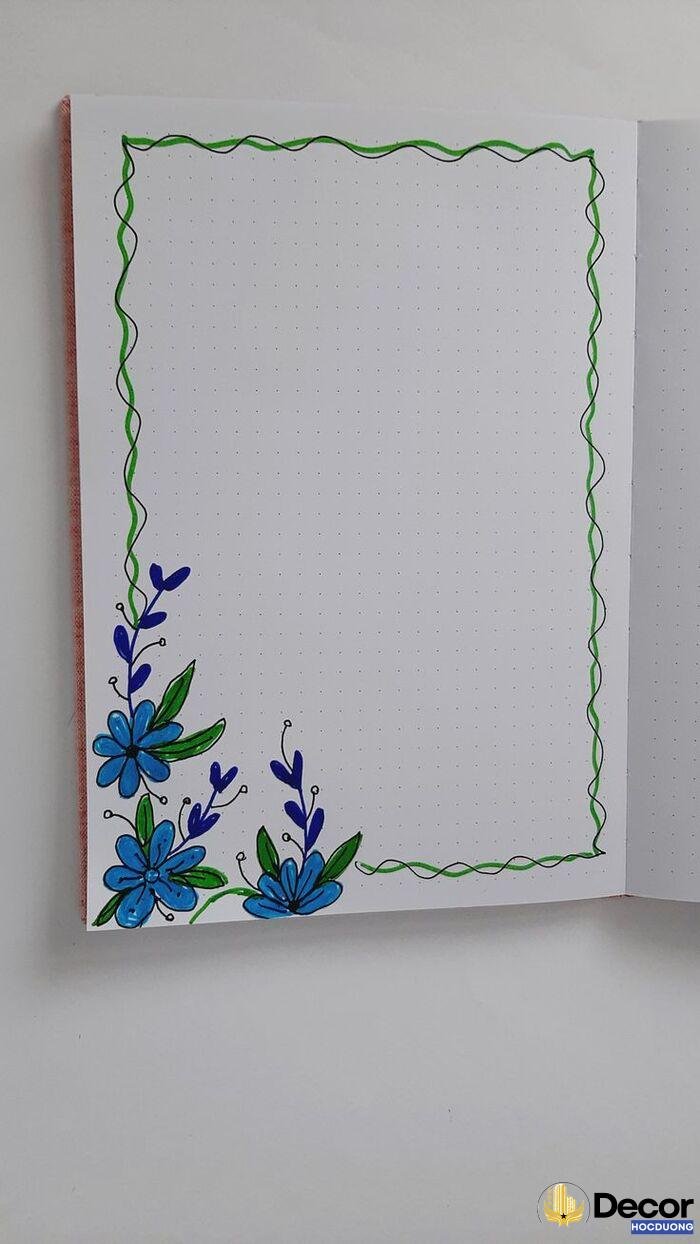 hình vẽ trang trí viền giấy a4