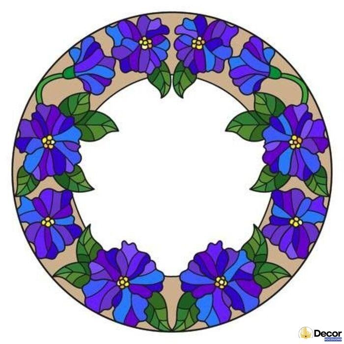 hình vẽ trang trí vòng tròn đẹp