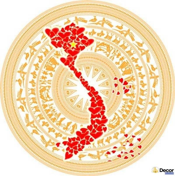 hoạ tiết trống đồng yêu nước