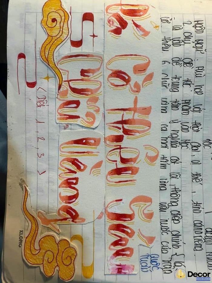 kiểu chữ trang trí đẹp