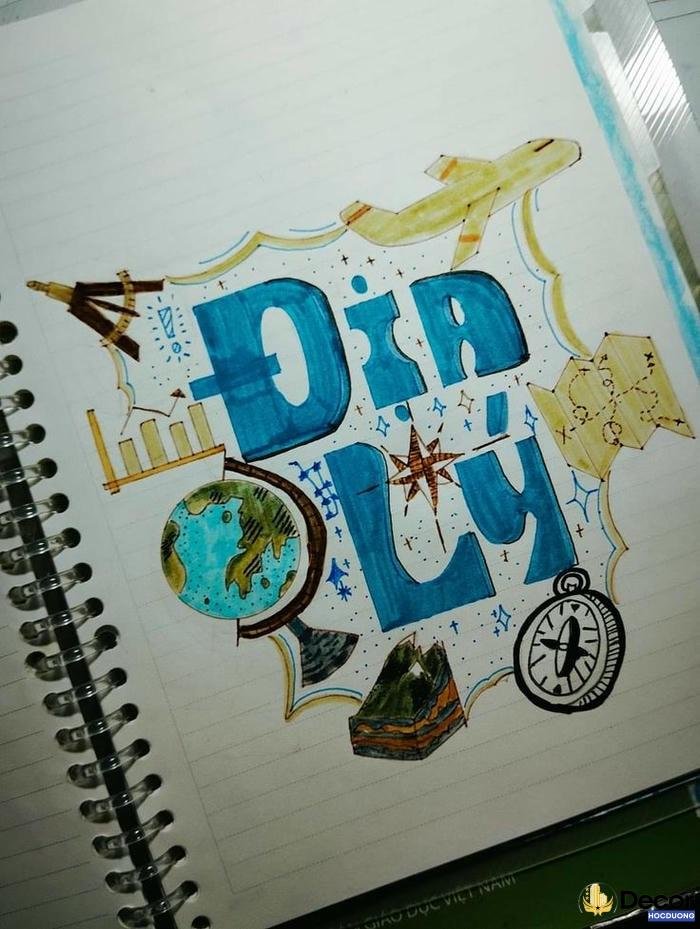 kiểu chữ trang trí viết tay