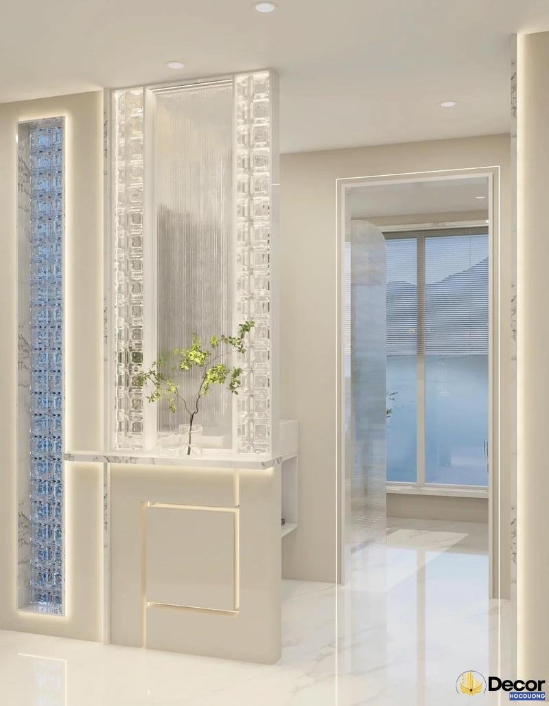 kính thủy trang trí phòng khách