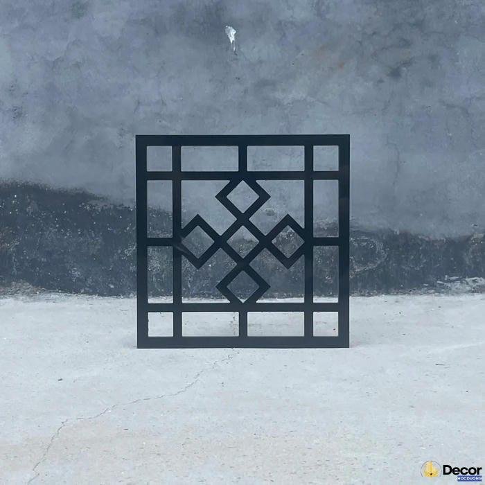 mẫu hình vuông trang trí đối xứng