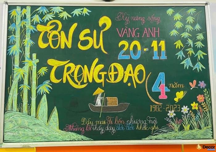 mẫu trang trí bảng 20 11