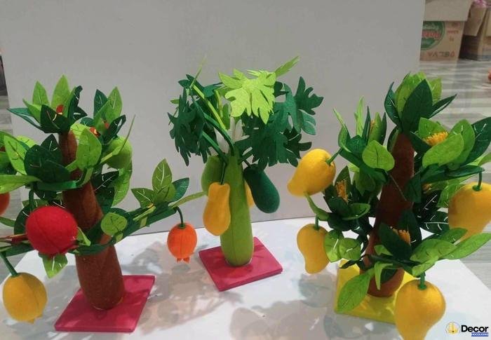mẫu trang trí cây giả đẹp
