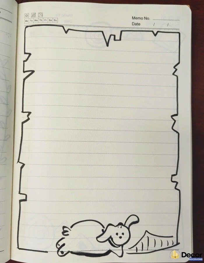 mẫu trang trí giấy a4 đẹp