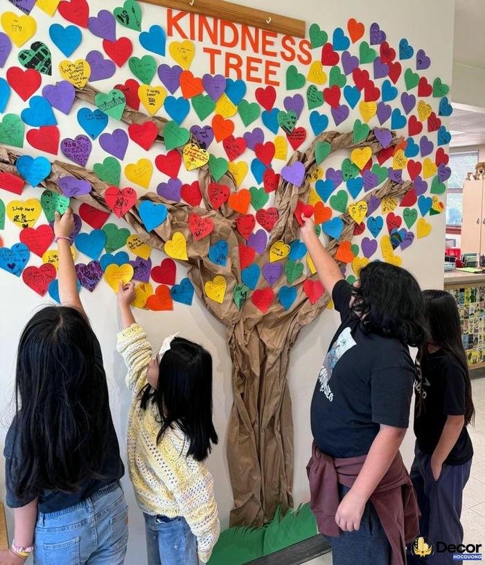 mẫu trang trí lớp học hạnh phúc