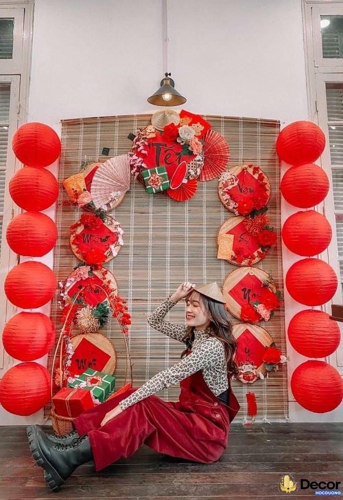 mẫu trang trí tiểu cảnh tết đẹp