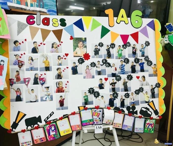 mô hình trang trí lớp học hạnh phúc