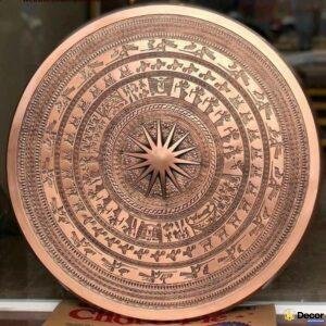 thảm trang trí với họa tiết trống đồng đông sơn