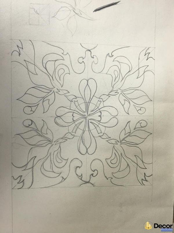 thảm trang trí với họa tiết trống đồng