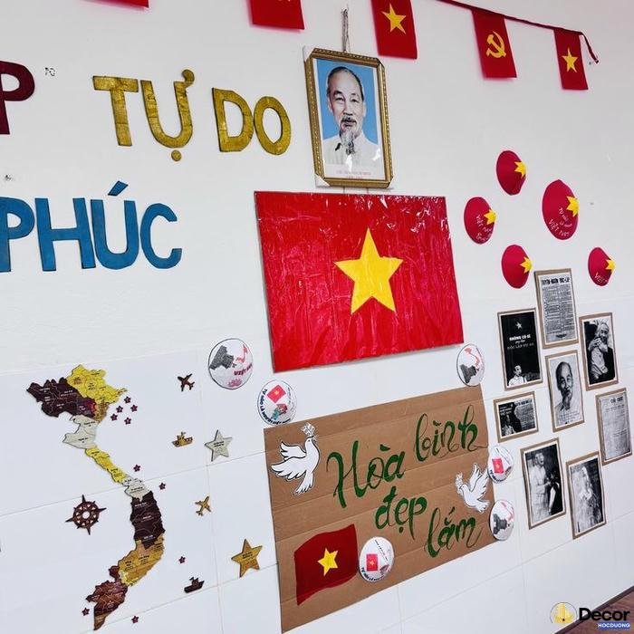 trang trí 30.4 trường học