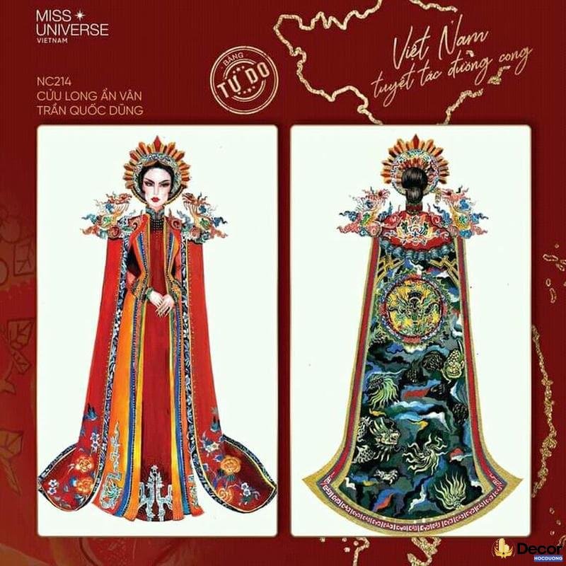 trang trí áo dài sáng tạo