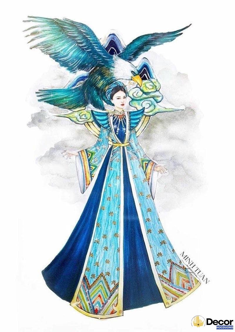 trang trí áo dài thủ công