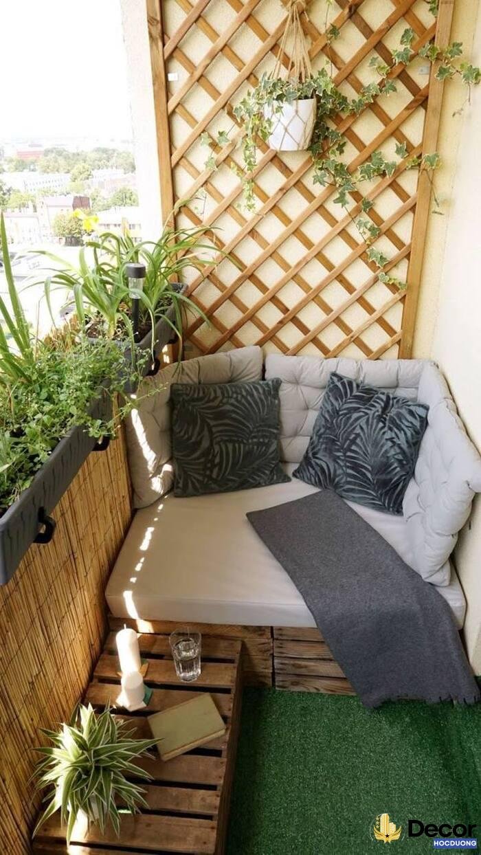 trang trí ban công