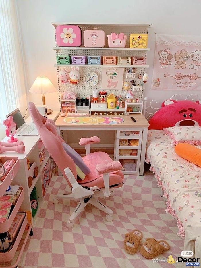 trang trí bàn học tiện nghi