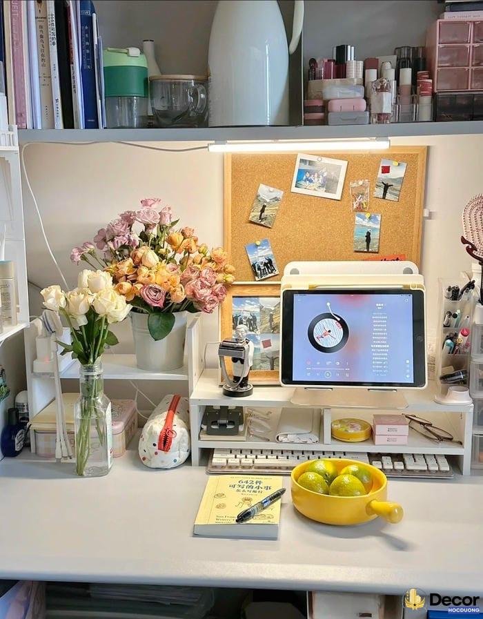 trang trí bàn học
