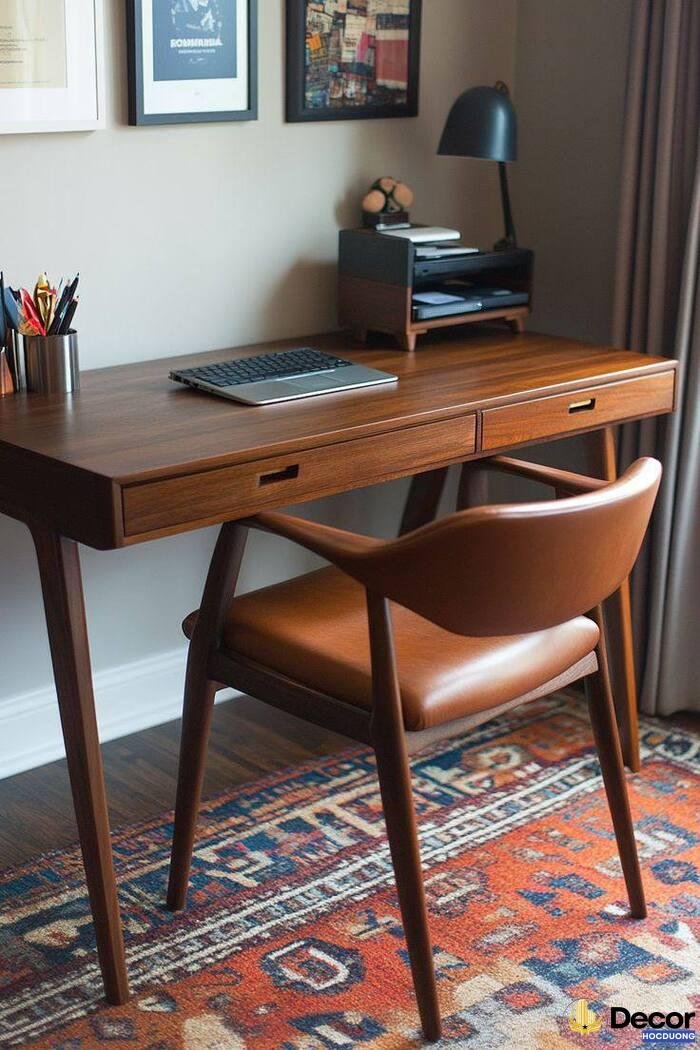 trang trí bàn làm việc cực chill