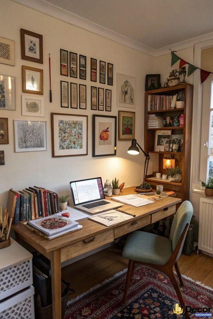 trang trí bàn làm việc