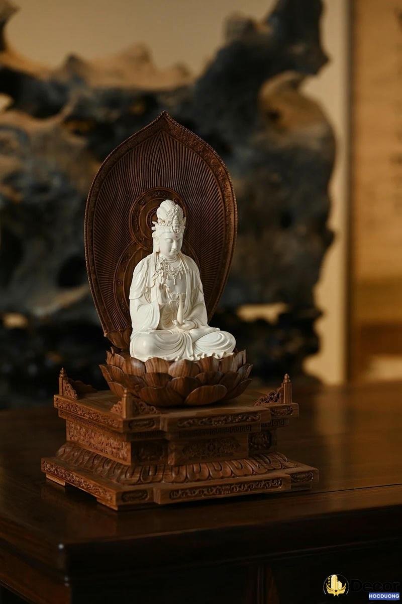 trang trí bàn thờ phật