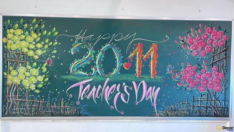 trang tri bảng 20 11